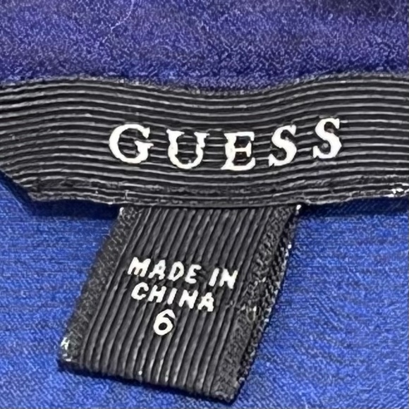 💜Guess💜 NWOT Floral Flirty Fully Lined Long Sleeve Dress  Size 6 - Picture 11 of 13